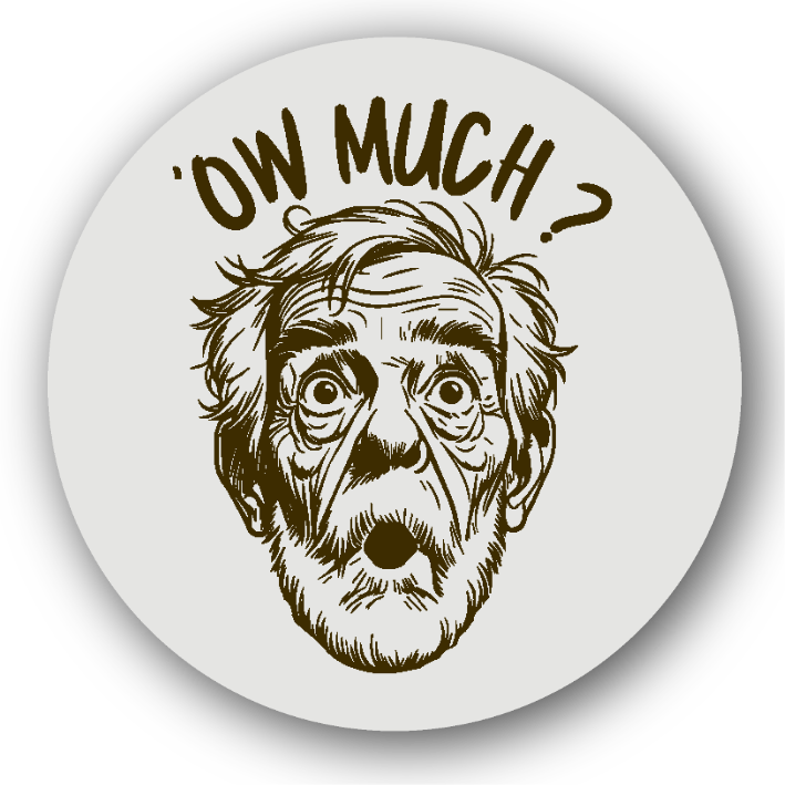 Ow Much? (Yorkshire: That's expensive!) - Fridge Magnet