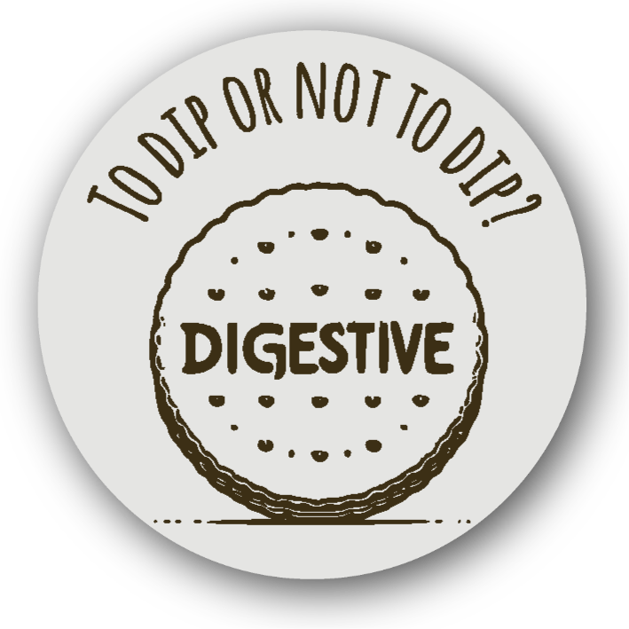 To Dip or Not To Dip Digestive? - Fridge Magnet