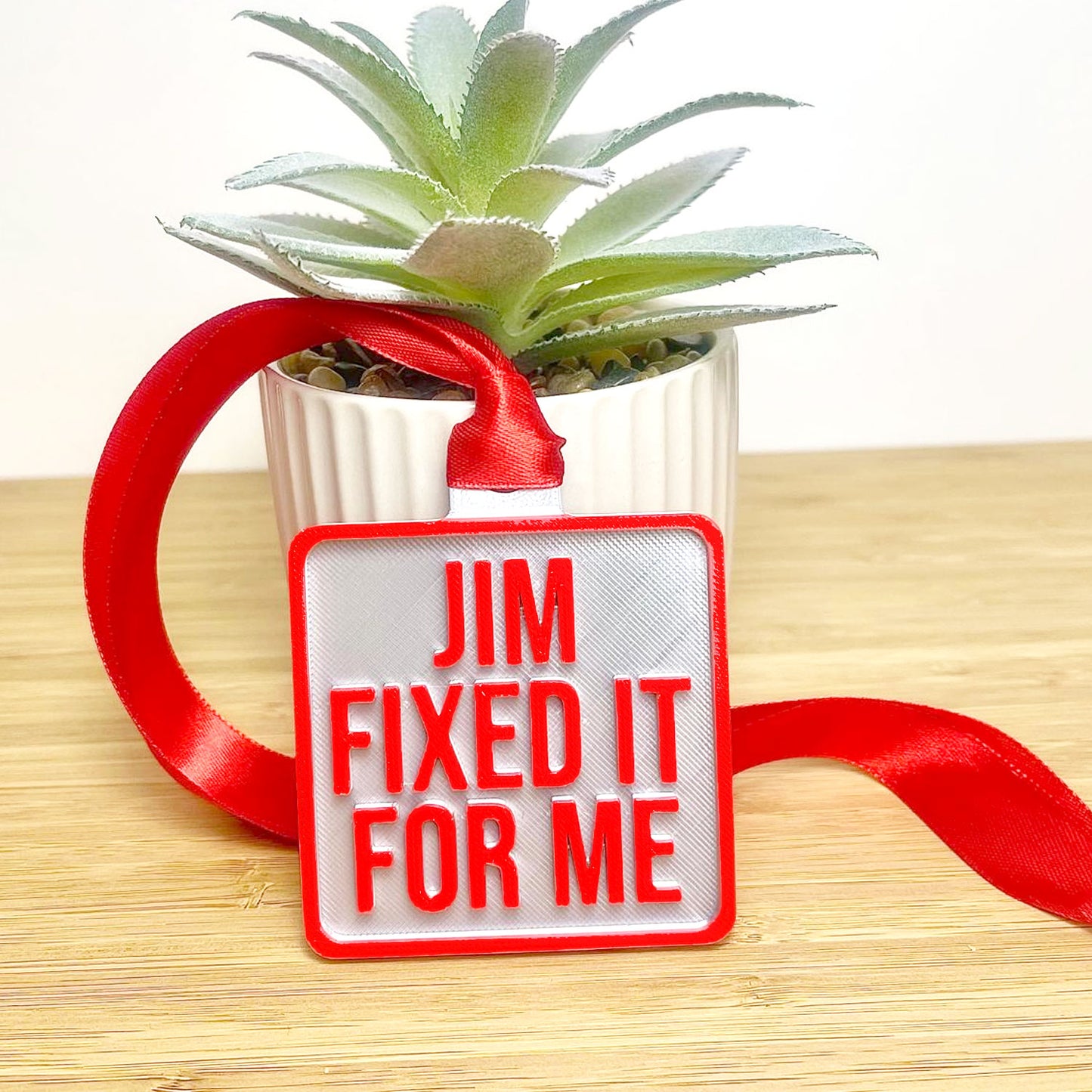 Jim'll Fix It - "Jim Fixed It For Me" TV Show Badge / Medal - 3D Printed Gift