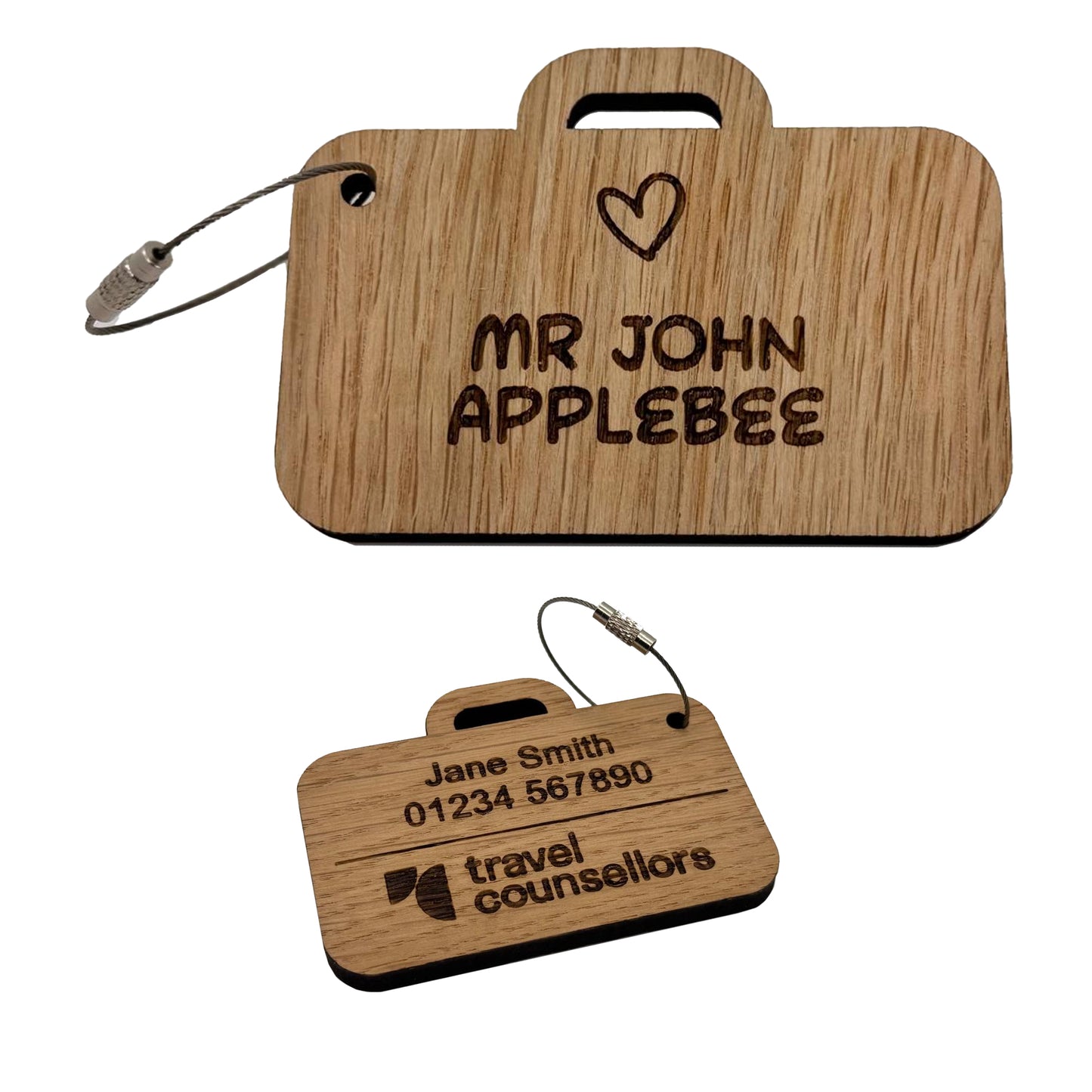 Travel Counsellors Loveheart Holiday Luggage Tag